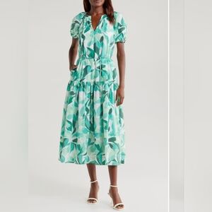 Julia Jordan Floral Tiered Midi Dress